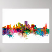 New Orleans Louisiana Skyline Poster (Voorkant)