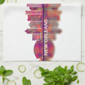 New Orleans Louisiana Skyline Theedoek (Gevouwen)