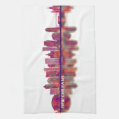 New Orleans Louisiana Skyline Theedoek (Verticaal)