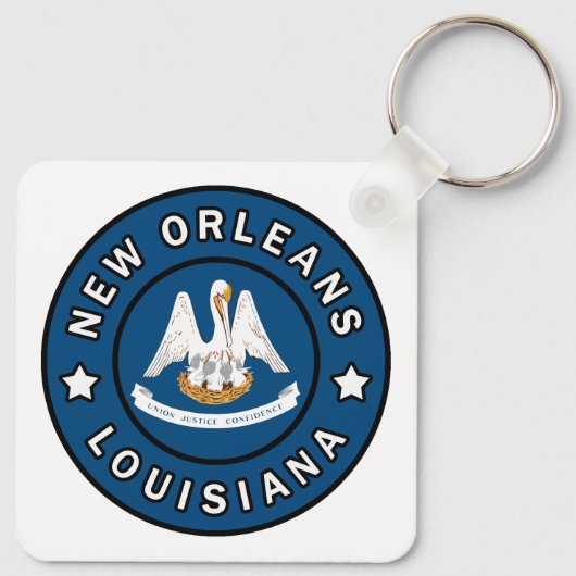 New Orleans Louisiana Sleutelhanger (Achterkant)