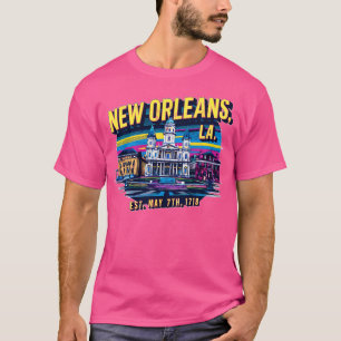 New Orleans Louisiana Souvenir Vintage Nostalgisch T-shirt