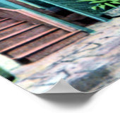 New Orleans Louisiana Spaanse Courtyard 1920 Poster (Hoek)