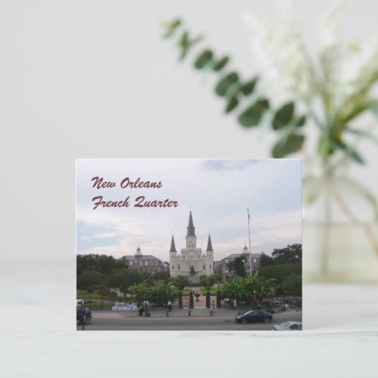 New Orleans, Louisiana St. Louis Cathedral Briefkaart (Staand voorkant)