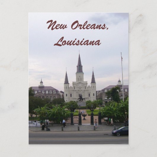New Orleans, Louisiana St. Louis Cathedral Briefkaart (Voorkant)