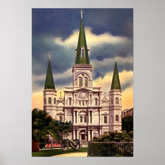 New Orleans Louisiana St Louis Cathedral Poster (Voorkant)