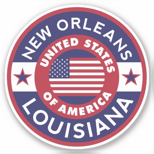 NEW ORLEANS, Louisiana Sticker (Voorkant)