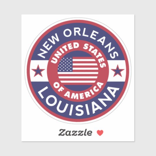 NEW ORLEANS, Louisiana Sticker (Vel)