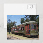 New Orleans, Louisiana Streetcar Briefkaart (Voorkant / Achterkant)