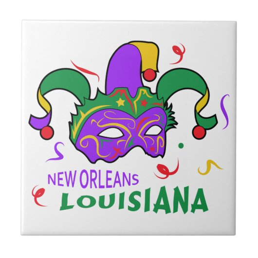 New Orleans Louisiana Tegeltje (Voorkant)