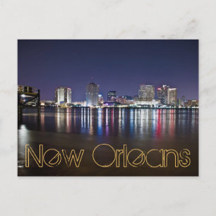 New Orleans, Louisiana / The Big Easy at night. Briefkaart