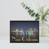 New Orleans, Louisiana / The Big Easy at night. Briefkaart (Staand voorkant)