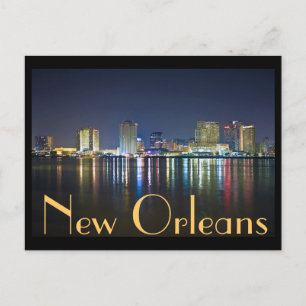 New Orleans, Louisiana / The Big Easy at night. Briefkaart