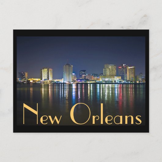 New Orleans, Louisiana / The Big Easy at night. Briefkaart (Voorkant)
