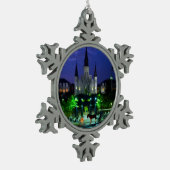 New Orleans Louisiana Tin Sneeuwvlok Ornament (Links)