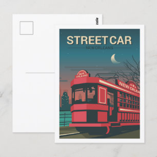 New Orleans Louisiana Travel Place Illustratie Briefkaart