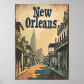 New Orleans, Louisiana Travel Wall Poster (Voorkant)