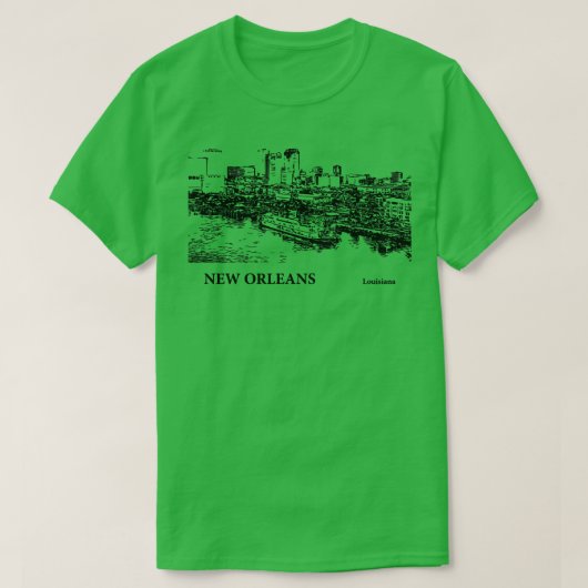 New Orleans Louisiana TShirt - 3 (Design voorkant)
