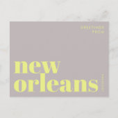 New Orleans Louisiana typografie Briefkaart (Voorkant)