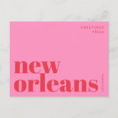 New Orleans Louisiana typografie Briefkaart (Voorkant)