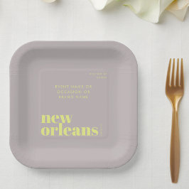 New Orleans Louisiana typografie feest Papieren Bordje