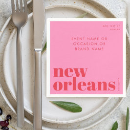 New Orleans Louisiana typografie feest Servet