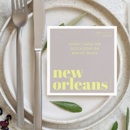 New Orleans Louisiana typografie feest Servet