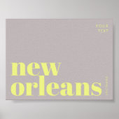 New Orleans Louisiana typografie Poster (Voorkant)