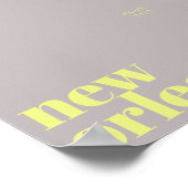 New Orleans Louisiana typografie Poster (Hoek)