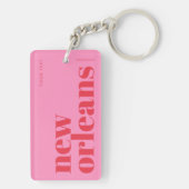 New Orleans Louisiana typografie Sleutelhanger (achterkant)