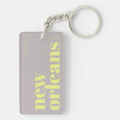 New Orleans Louisiana typografie Sleutelhanger (achterkant)