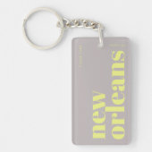 New Orleans Louisiana typografie Sleutelhanger (Voorkant)