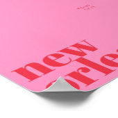 New Orleans Louisiana typography Poster (Hoek)