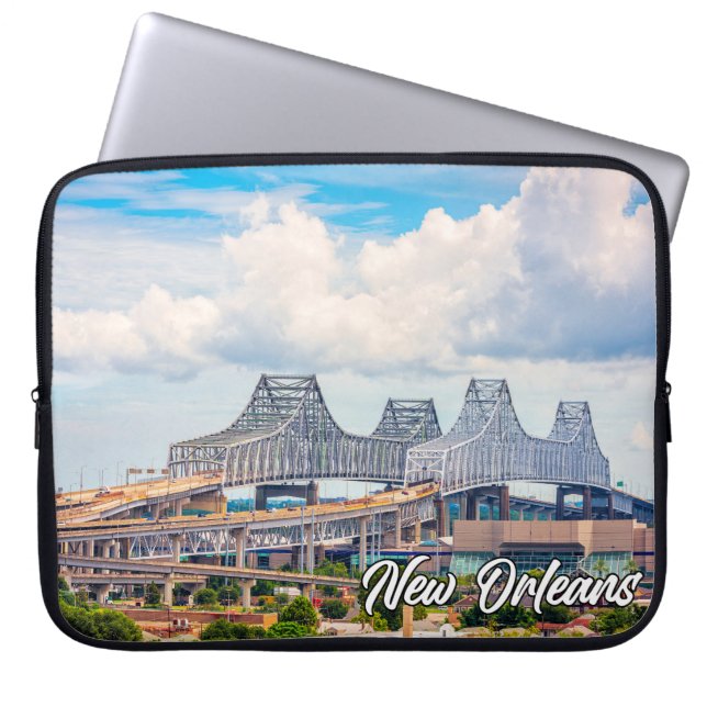 New Orleans, Louisiana, Verenigde Staten Laptop Sleeve (Voorkant)