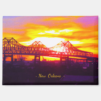New Orleans, Louisiana, VS   ---  Downtown-brug Magneet
