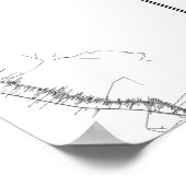 New Orleans, Louisiana (zwart op wit) Poster (Hoek)