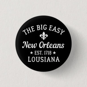 New Orleans Lousiana Ronde Button 3,2 Cm