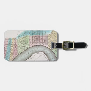 New Orleans Map, 1837 Bagagelabel