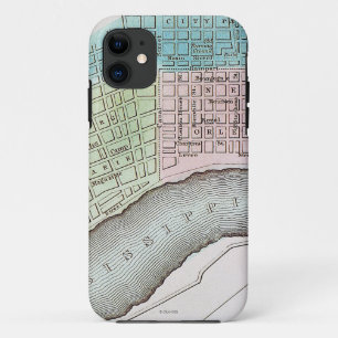 New Orleans Map, 1837 iPhone 11 Hoesje