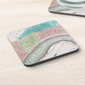 New Orleans Map, 1837 Drankjes Onderzetter (Linkerzijde)