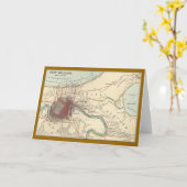 New Orleans Map 1900 Kaart (Gele Bloem)