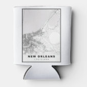 New Orleans Map Blikjeskoeler (Voorkant)