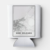 New Orleans Map Blikjeskoeler (Achterkant)