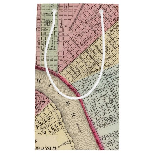 New Orleans Map door Mitchell Klein Cadeauzakje (Voorkant)