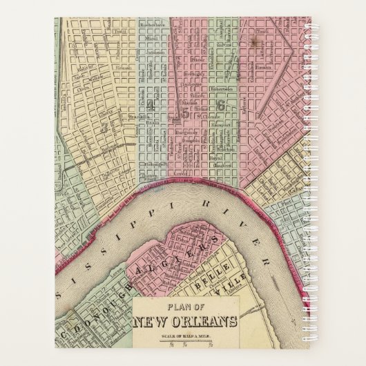 New Orleans Map door Mitchell Planner (Achterkant)