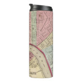 New Orleans Map door Mitchell Thermosbeker (Geroteerd rechts)