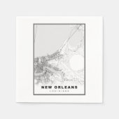 New Orleans Map Servet (Voorkant)