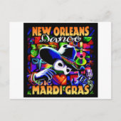 New Orleans Mardi Gras #010 Briefkaart (Voorkant)