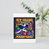 New Orleans Mardi Gras #010 Briefkaart (Staand voorkant)