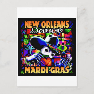 New Orleans Mardi Gras #010 Briefkaart