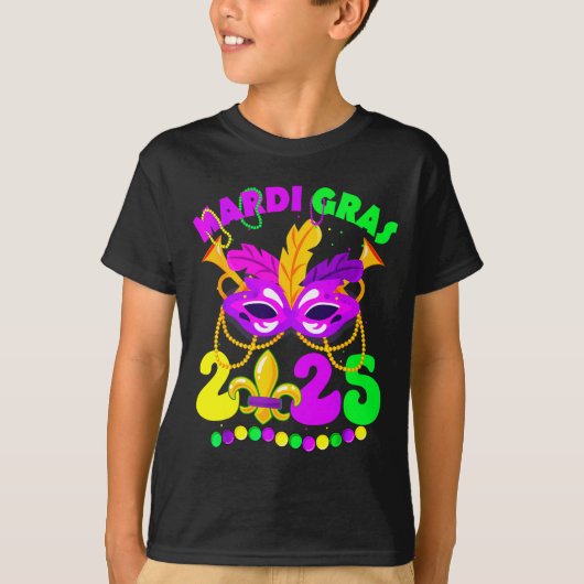 New Orleans Mardi Gras 2025 Funny Fleur De Lis New T-shirt (Voorkant)